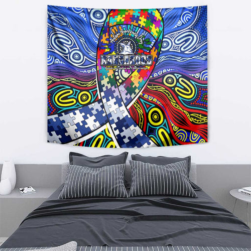 Autism Awareness Australia North Melbourne Kangaroos Tapestry Aboriginal Indigenous Art