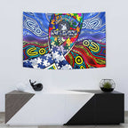 Autism Awareness Australia North Melbourne Kangaroos Tapestry Aboriginal Indigenous Art