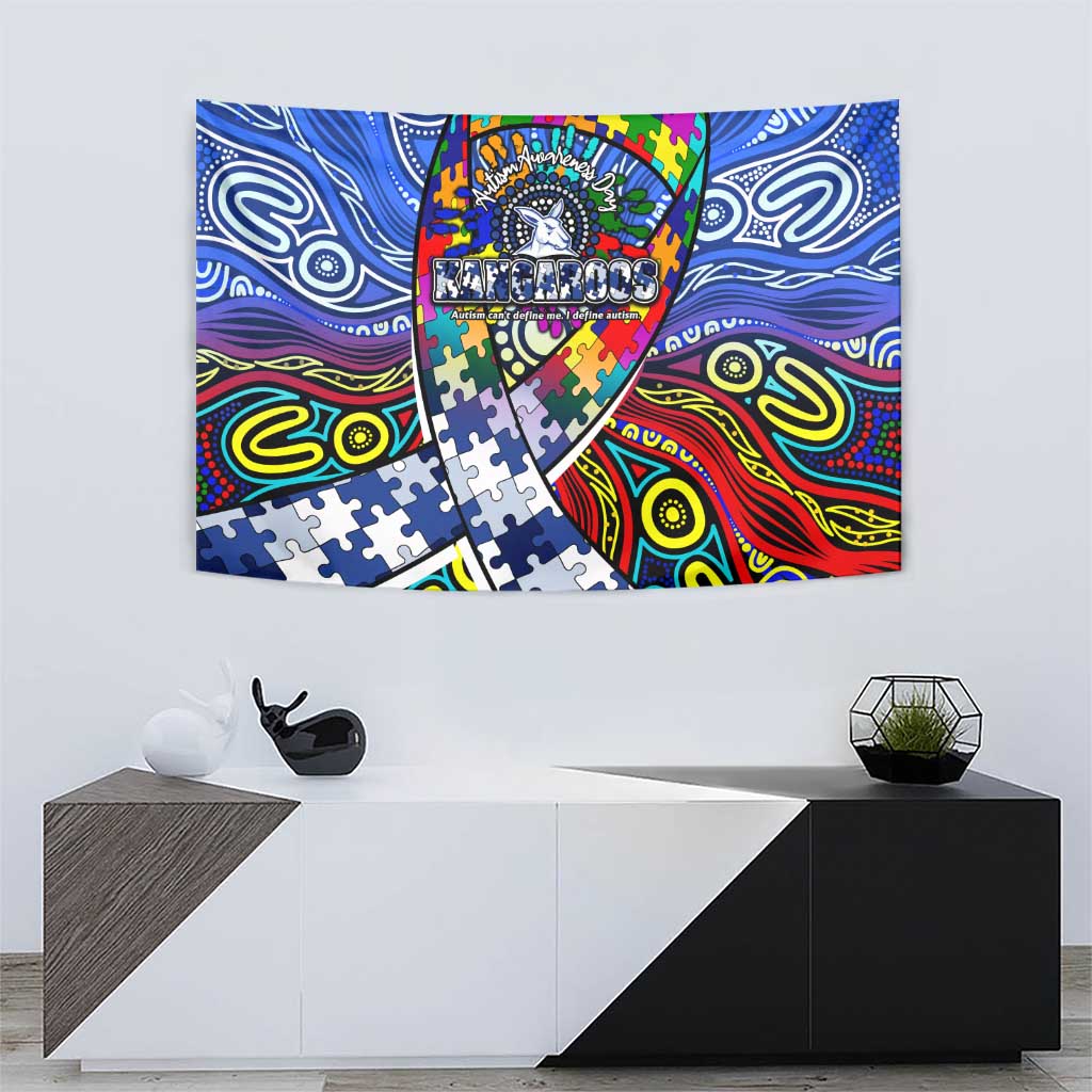 Autism Awareness Australia North Melbourne Kangaroos Tapestry Aboriginal Indigenous Art