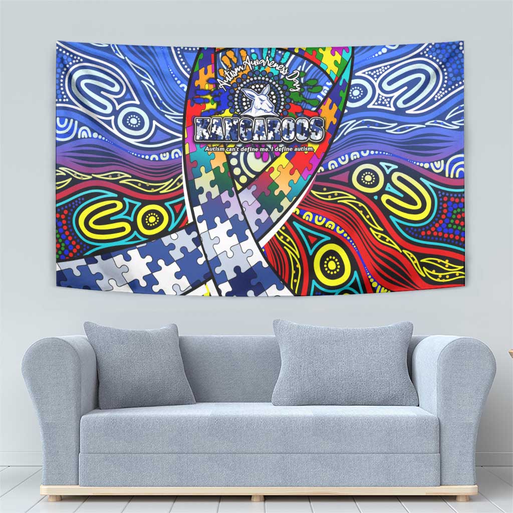Autism Awareness Australia North Melbourne Kangaroos Tapestry Aboriginal Indigenous Art