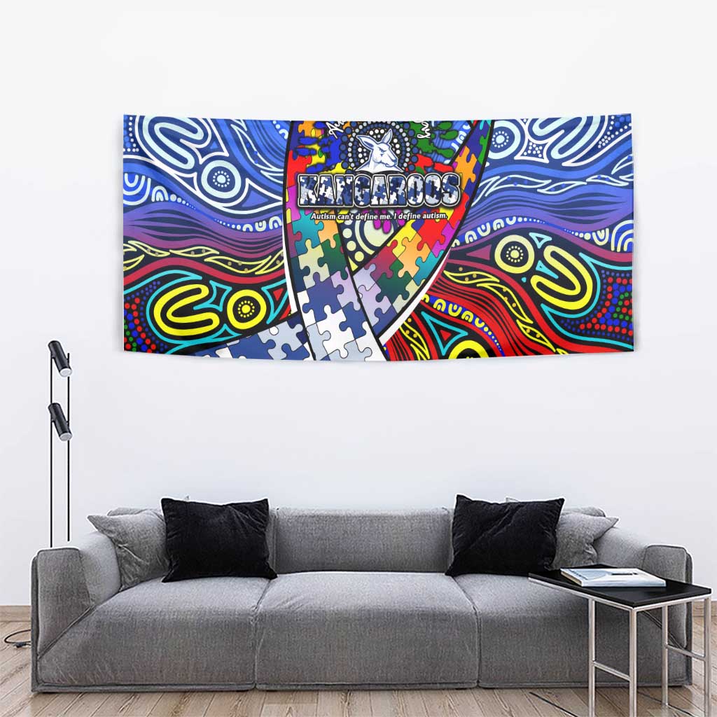 Autism Awareness Australia North Melbourne Kangaroos Tapestry Aboriginal Indigenous Art