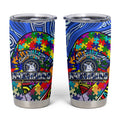 Autism Awareness Australia North Melbourne Kangaroos Tumbler Cup Aboriginal Indigenous Art