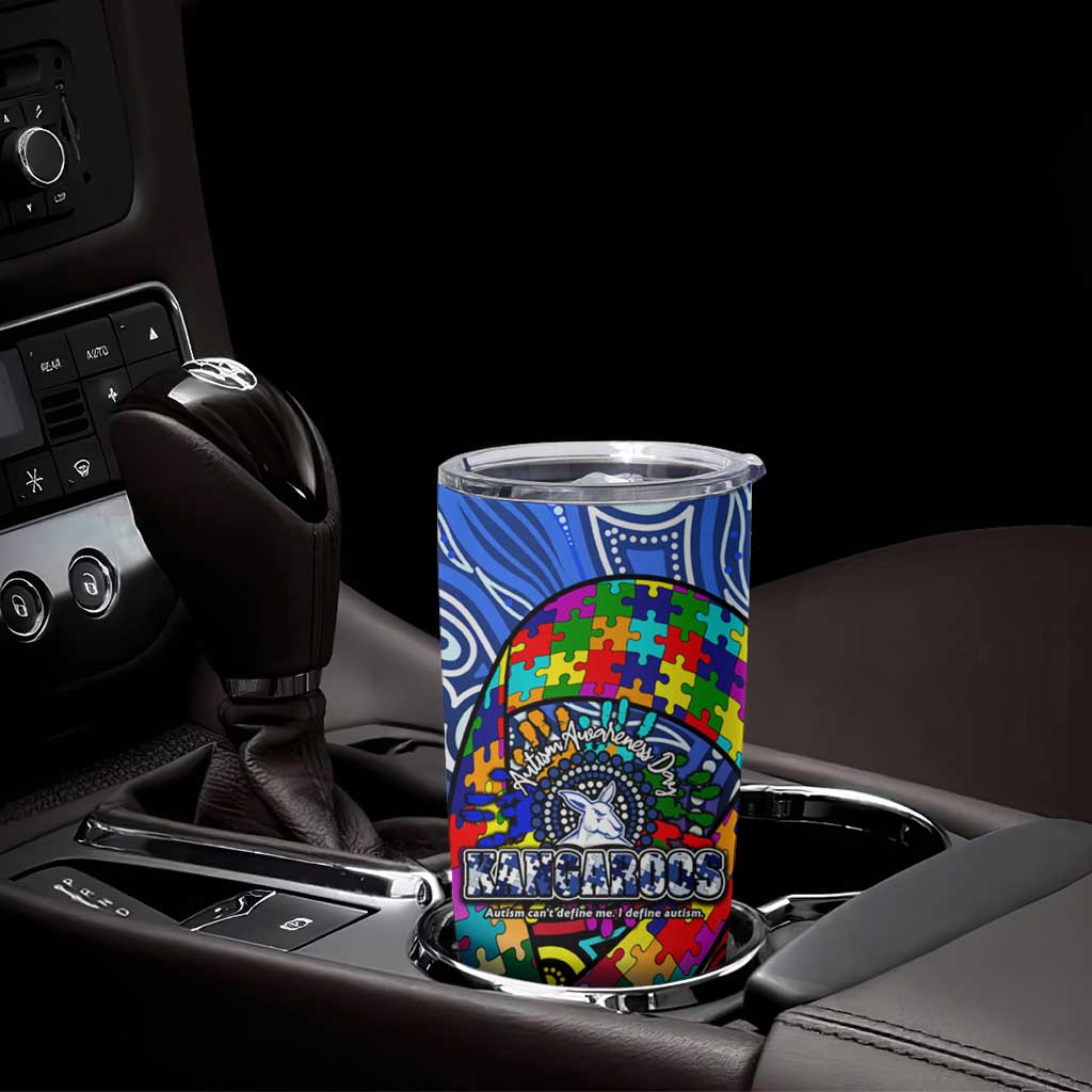 Autism Awareness Australia North Melbourne Kangaroos Tumbler Cup Aboriginal Indigenous Art