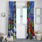 Autism Awareness Australia North Melbourne Kangaroos Window Curtain Aboriginal Indigenous Art