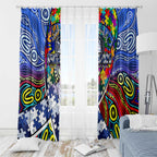 Autism Awareness Australia North Melbourne Kangaroos Window Curtain Aboriginal Indigenous Art