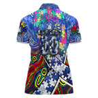 Autism Awareness Australia North Melbourne Kangaroos Women Polo Shirt Aboriginal Indigenous Art