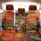 Autism Awareness Australia Gold Coast Suns Back Car Seat Cover Aboriginal Indigenous Art
