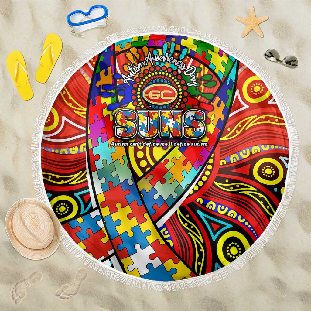Autism Awareness Australia Gold Coast Suns Beach Blanket Aboriginal Indigenous Art