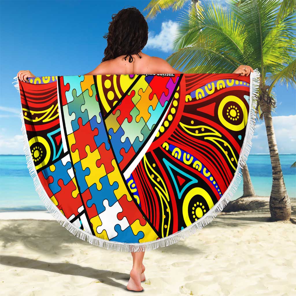 Autism Awareness Australia Gold Coast Suns Beach Blanket Aboriginal Indigenous Art