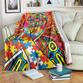 Autism Awareness Australia Gold Coast Suns Blanket Aboriginal Indigenous Art