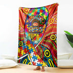 Autism Awareness Australia Gold Coast Suns Blanket Aboriginal Indigenous Art