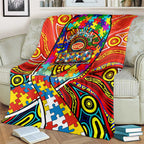 Autism Awareness Australia Gold Coast Suns Blanket Aboriginal Indigenous Art