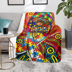 Autism Awareness Australia Gold Coast Suns Blanket Aboriginal Indigenous Art