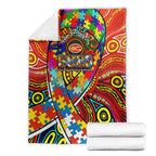 Autism Awareness Australia Gold Coast Suns Blanket Aboriginal Indigenous Art