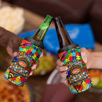Autism Awareness Australia Gold Coast Suns 4 in 1 Can Cooler Tumbler Aboriginal Indigenous Art
