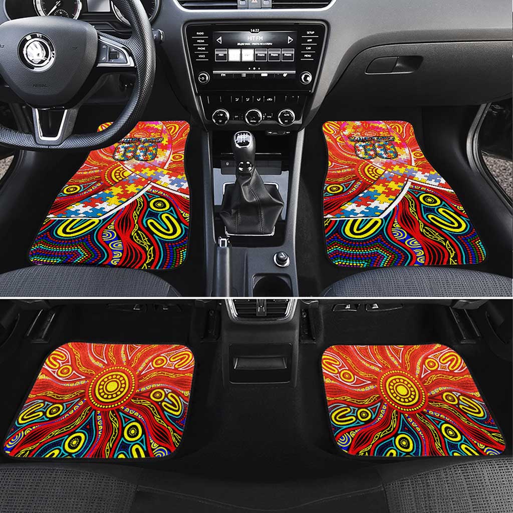Autism Awareness Australia Gold Coast Suns Car Mats Aboriginal Indigenous Art