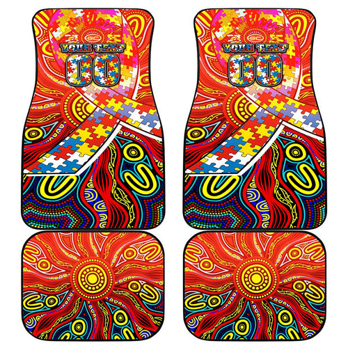 Autism Awareness Australia Gold Coast Suns Car Mats Aboriginal Indigenous Art