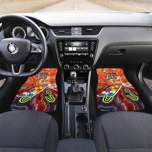 Autism Awareness Australia Gold Coast Suns Car Mats Aboriginal Indigenous Art