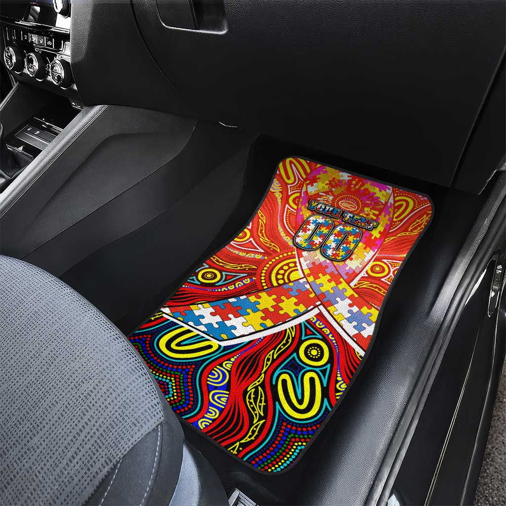 Autism Awareness Australia Gold Coast Suns Car Mats Aboriginal Indigenous Art