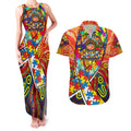 Autism Awareness Australia Gold Coast Suns Couples Matching Tank Maxi Dress and Hawaiian Shirt Aboriginal Indigenous Art