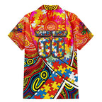Autism Awareness Australia Gold Coast Suns Family Matching Mermaid Dress and Hawaiian Shirt Aboriginal Indigenous Art