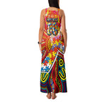 Autism Awareness Australia Gold Coast Suns Family Matching Tank Maxi Dress and Hawaiian Shirt Aboriginal Indigenous Art