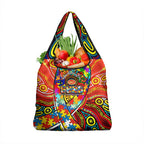 Autism Awareness Australia Gold Coast Suns Grocery Bag Aboriginal Indigenous Art