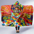 Autism Awareness Australia Gold Coast Suns Hooded Blanket Aboriginal Indigenous Art