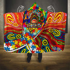 Autism Awareness Australia Gold Coast Suns Hooded Blanket Aboriginal Indigenous Art