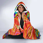 Autism Awareness Australia Gold Coast Suns Hooded Blanket Aboriginal Indigenous Art