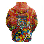 Autism Awareness Australia Gold Coast Suns Hoodie Aboriginal Indigenous Art