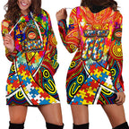 Autism Awareness Australia Gold Coast Suns Hoodie Dress Aboriginal Indigenous Art