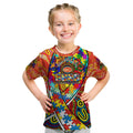 Autism Awareness Australia Gold Coast Suns Kid T Shirt Aboriginal Indigenous Art