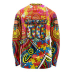 Autism Awareness Australia Gold Coast Suns Long Sleeve Shirt Aboriginal Indigenous Art