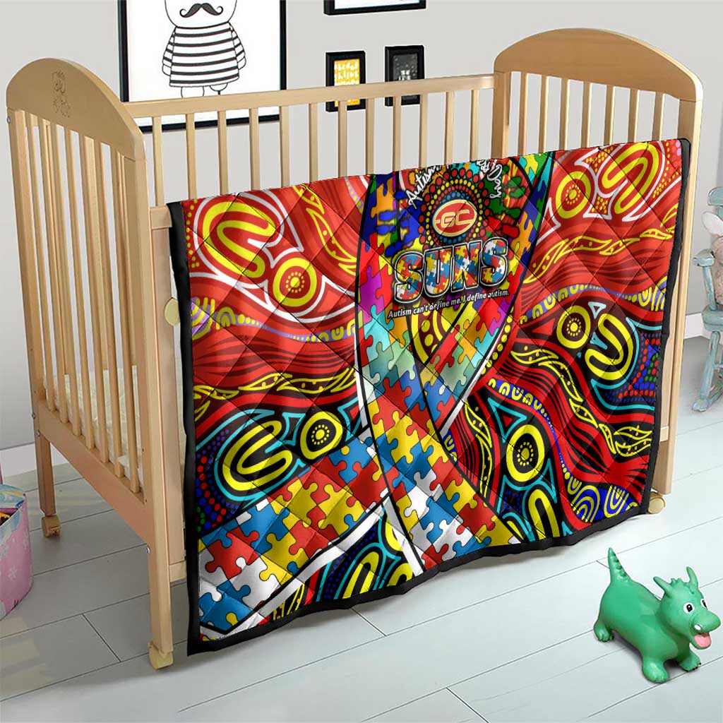 Autism Awareness Australia Gold Coast Suns Quilt Aboriginal Indigenous Art