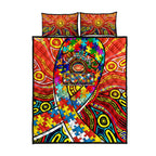 Autism Awareness Australia Gold Coast Suns Quilt Bed Set Aboriginal Indigenous Art