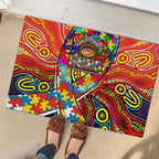 Autism Awareness Australia Gold Coast Suns Rubber Doormat Aboriginal Indigenous Art