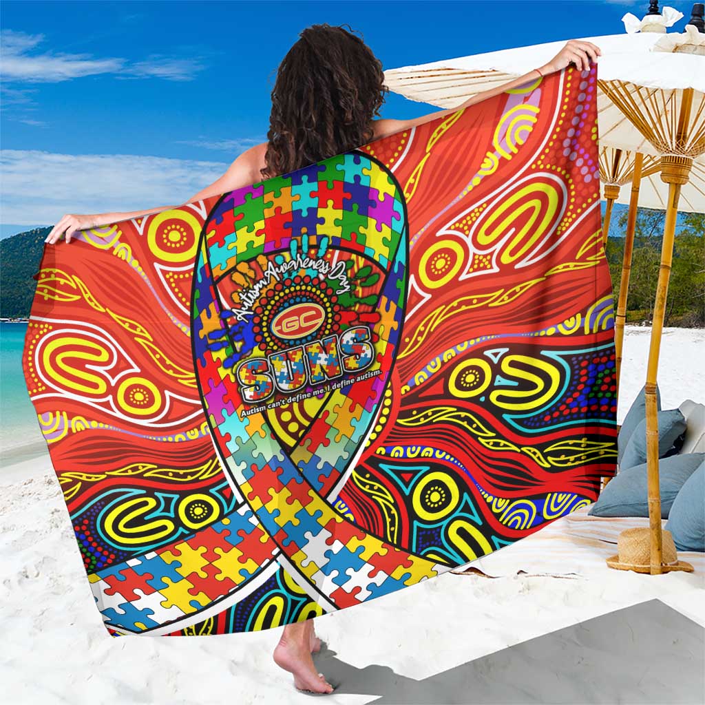 Autism Awareness Australia Gold Coast Suns Sarong Aboriginal Indigenous Art