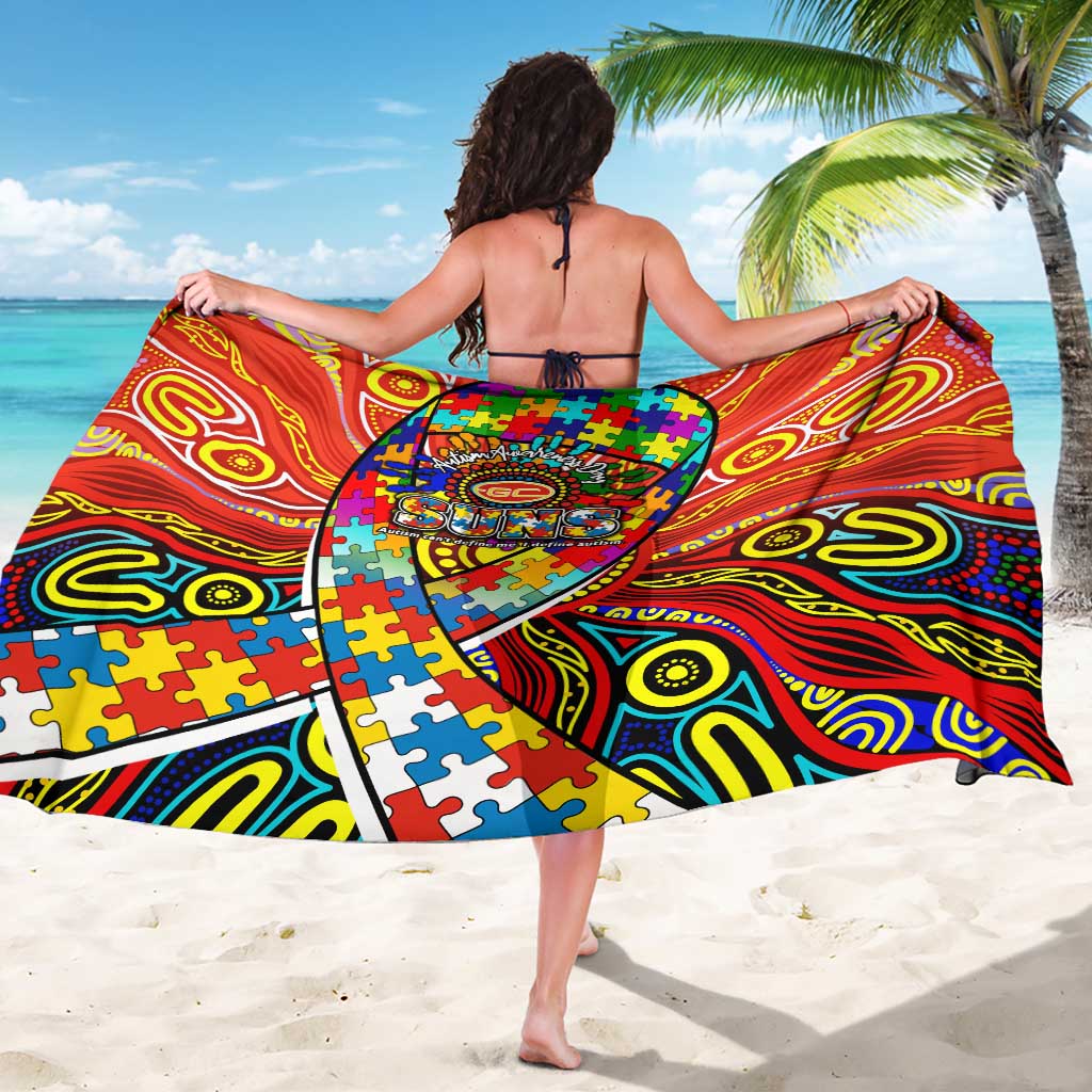 Autism Awareness Australia Gold Coast Suns Sarong Aboriginal Indigenous Art
