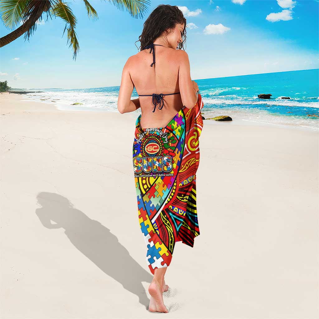 Autism Awareness Australia Gold Coast Suns Sarong Aboriginal Indigenous Art