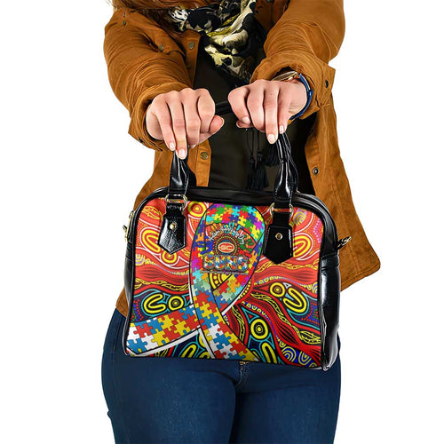Autism Awareness Australia Gold Coast Suns Shoulder Handbag Aboriginal Indigenous Art