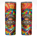 Autism Awareness Australia Gold Coast Suns Skinny Tumbler Aboriginal Indigenous Art