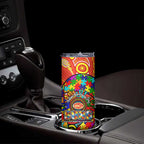 Autism Awareness Australia Gold Coast Suns Skinny Tumbler Aboriginal Indigenous Art