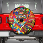 Autism Awareness Australia Gold Coast Suns Spare Tire Cover Aboriginal Indigenous Art