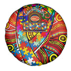 Autism Awareness Australia Gold Coast Suns Spare Tire Cover Aboriginal Indigenous Art