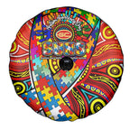 Autism Awareness Australia Gold Coast Suns Spare Tire Cover Aboriginal Indigenous Art