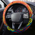 Autism Awareness Australia Gold Coast Suns Steering Wheel Cover Aboriginal Indigenous Art