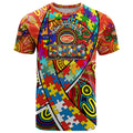 Autism Awareness Australia Gold Coast Suns T Shirt Aboriginal Indigenous Art