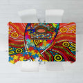 Autism Awareness Australia Gold Coast Suns Tablecloth Aboriginal Indigenous Art