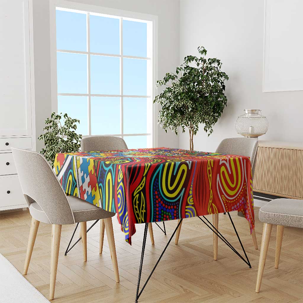 Autism Awareness Australia Gold Coast Suns Tablecloth Aboriginal Indigenous Art